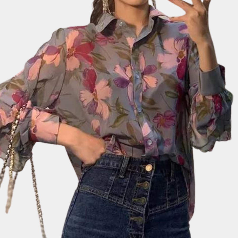 Eleanor™ Damen Chiffonbluse