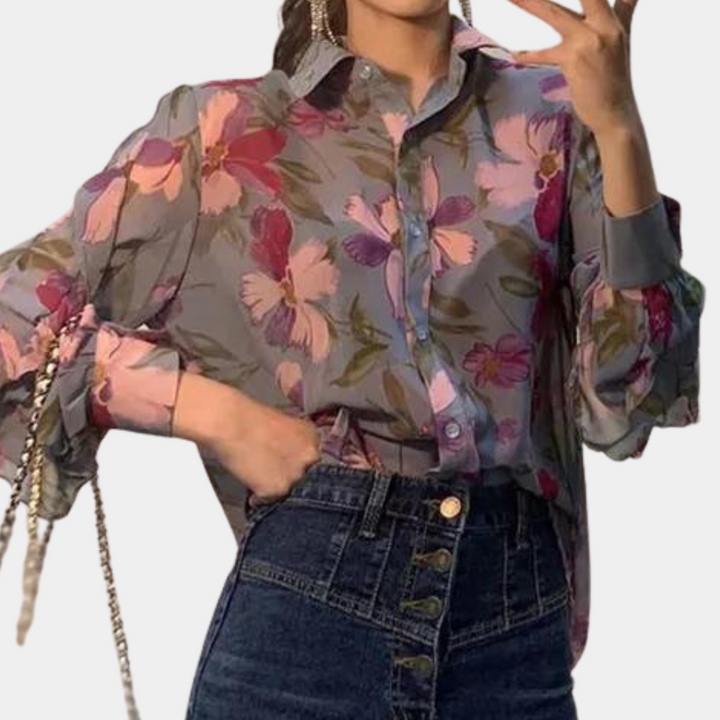 Eleanor™ Damen Chiffonbluse