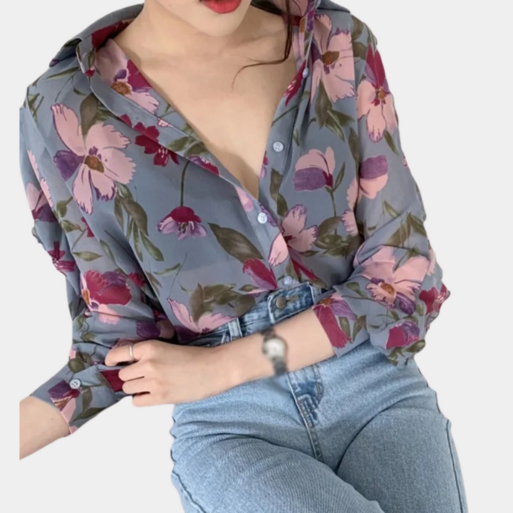Eleanor™ Damen Chiffonbluse