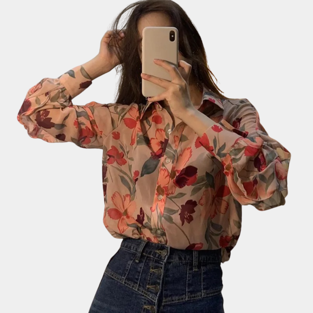 Eleanor™ Damen Chiffonbluse