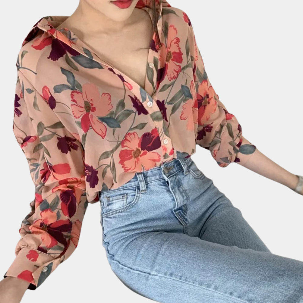 Eleanor™ Damen Chiffonbluse