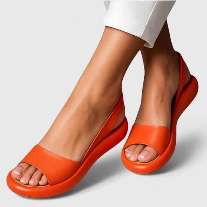 Colette | Damen Plateau Slingback Sandalen