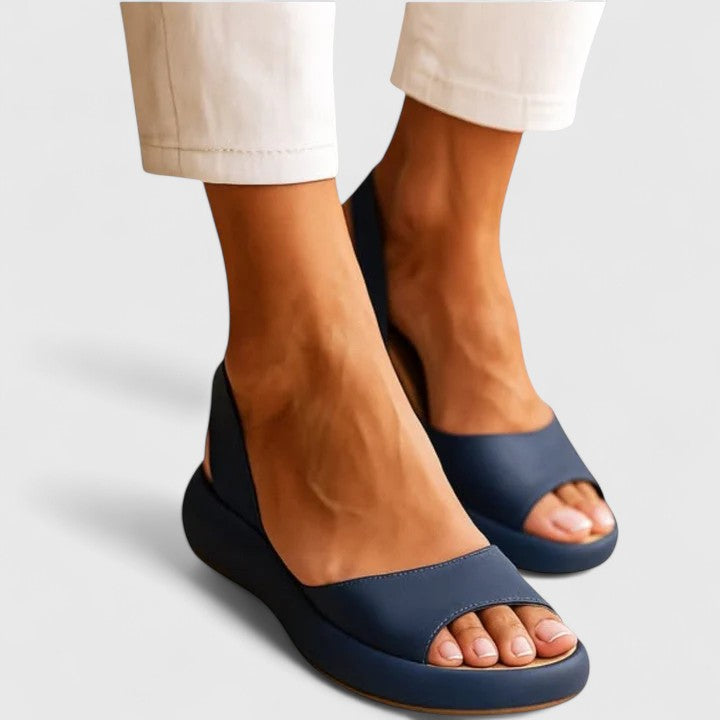 Colette | Damen Plateau Slingback Sandalen