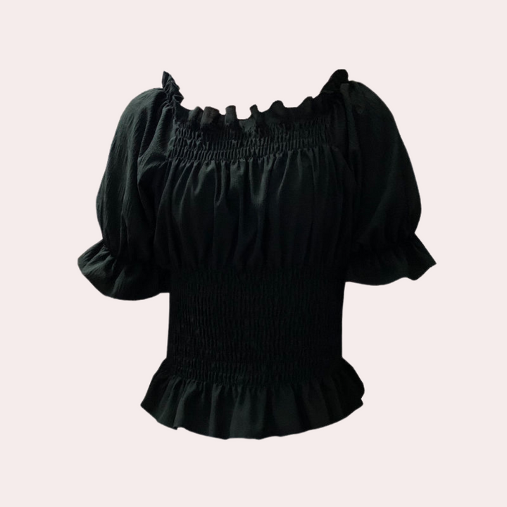 Evelien™ Damen Off-Shoulder Rüschen-Top