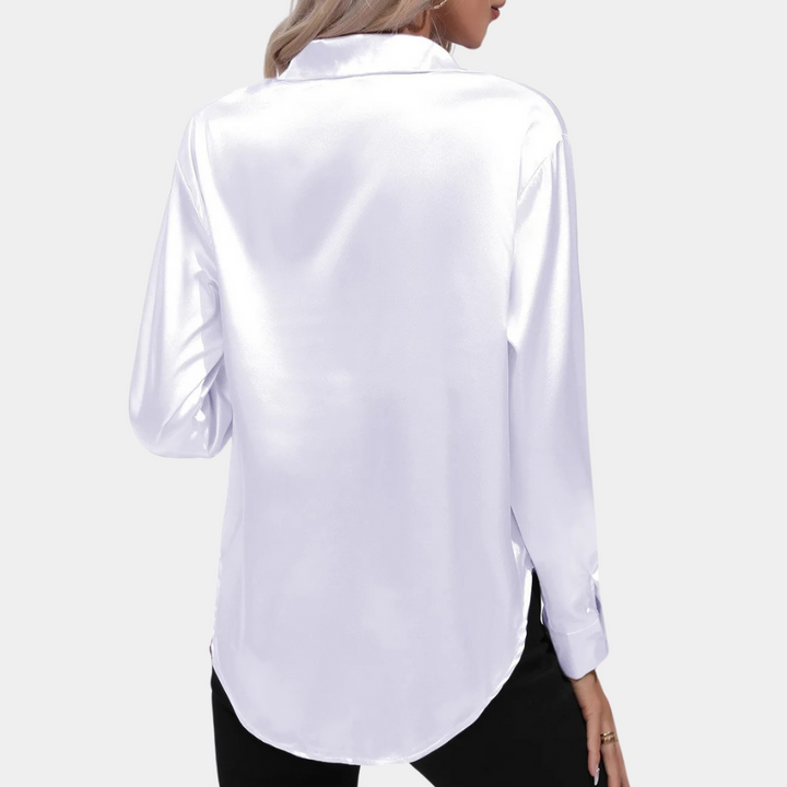 Jennifer™ Damen Satinbluse