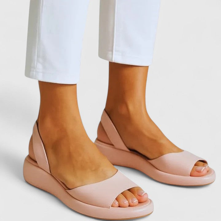 Colette | Damen Plateau Slingback Sandalen