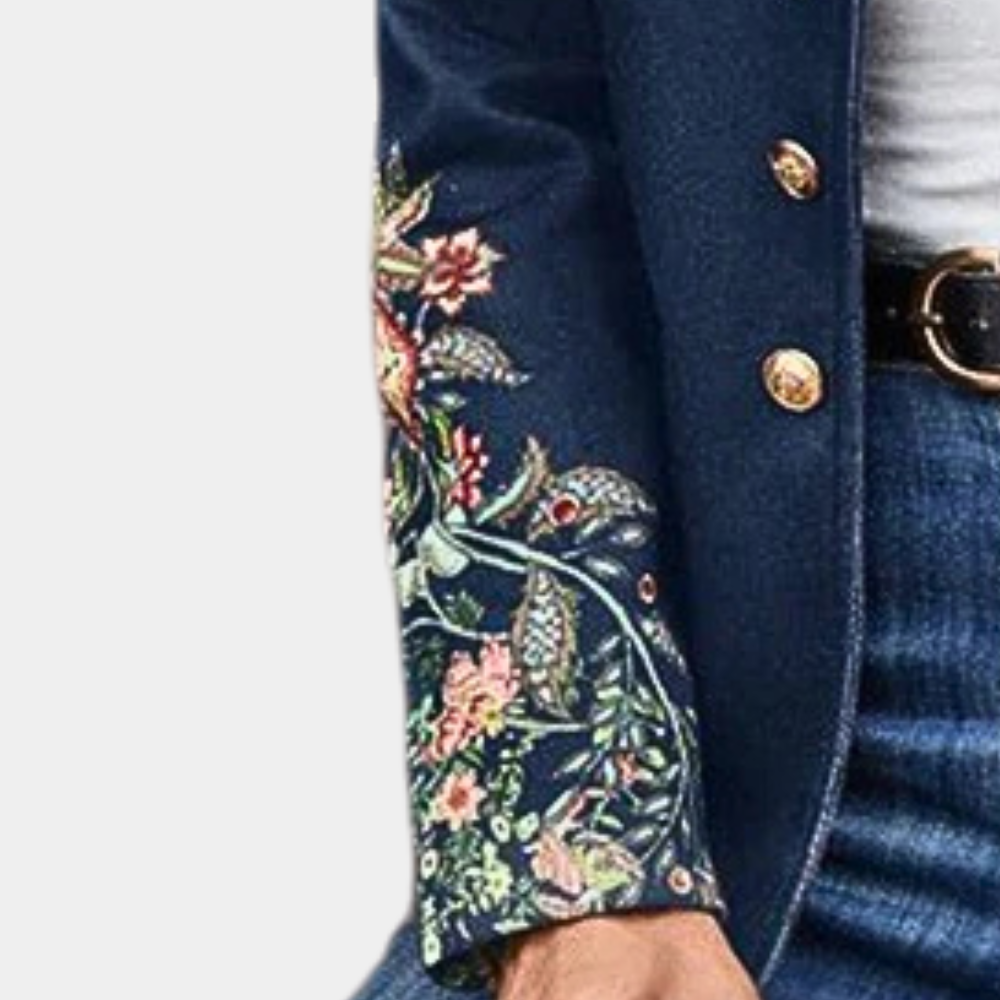 Margaret™ Damen Blazer mit Stickerei