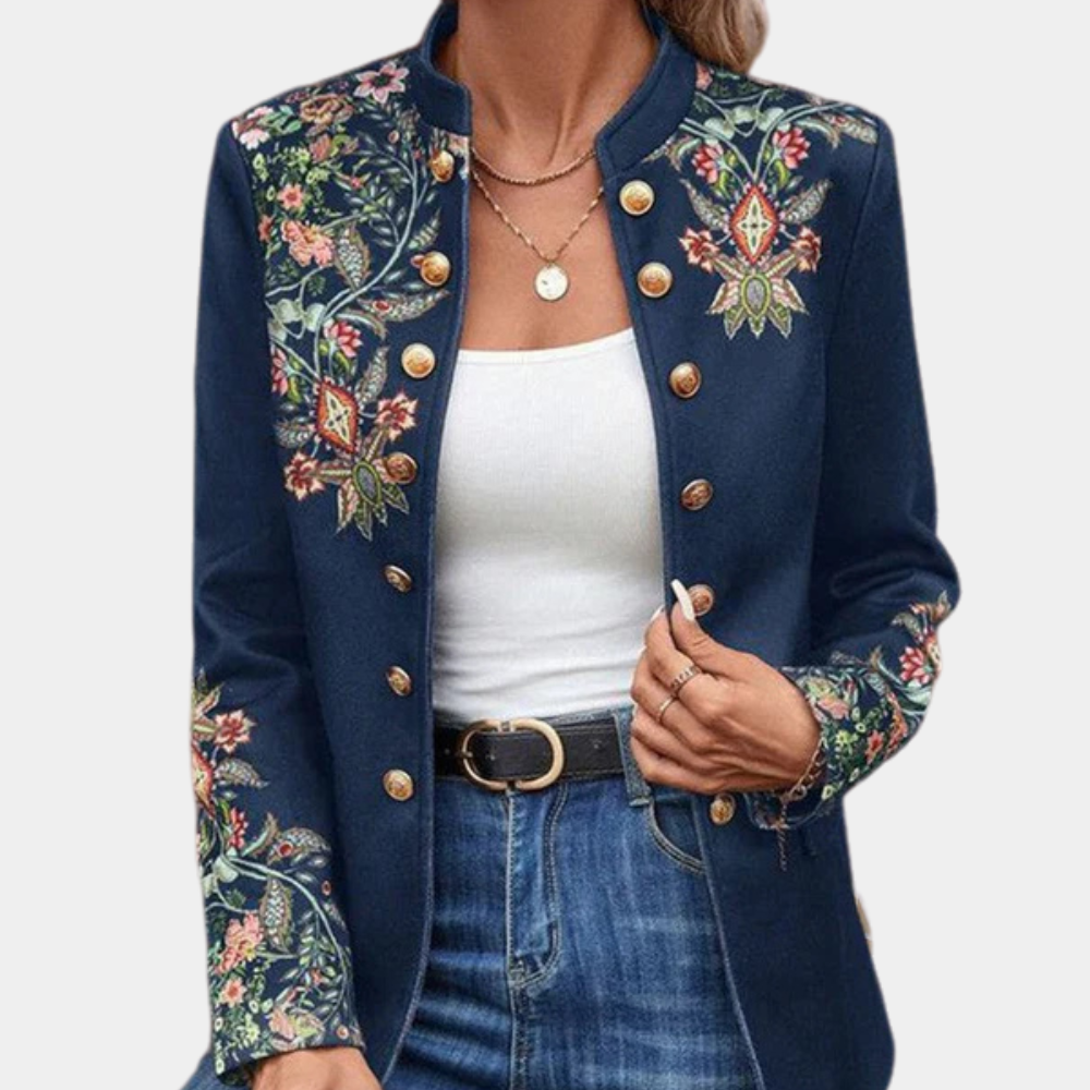 Margaret™ Damen Blazer mit Stickerei