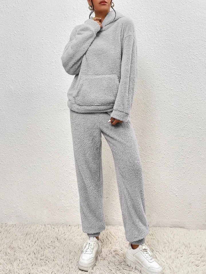 Evi™ Dames Teddy Fleece Loungewear Set