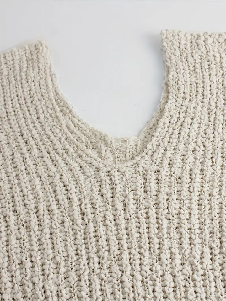 Fenna™ Off-Shoulder Grofgebreide Trui