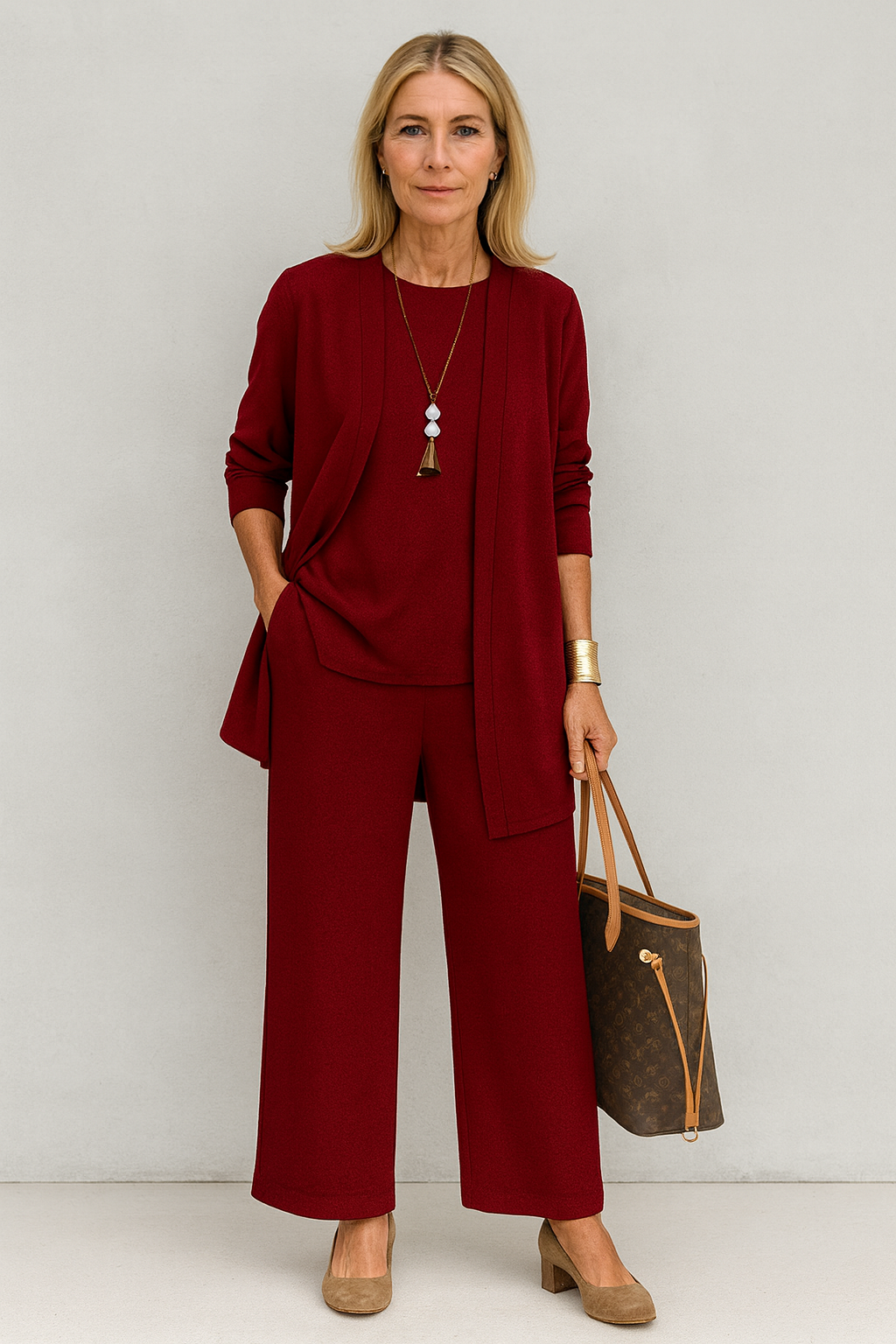 Bella | Damen Minimalistisches Dreiteiliges Lounge-Set