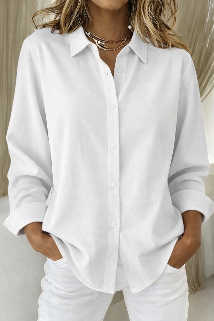 Eliana | Damen Minimalistische Statement Bluse