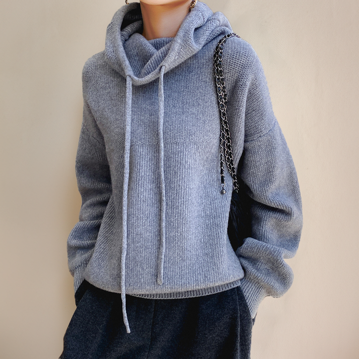 Jolie™ Weicher Strick-Hoodie