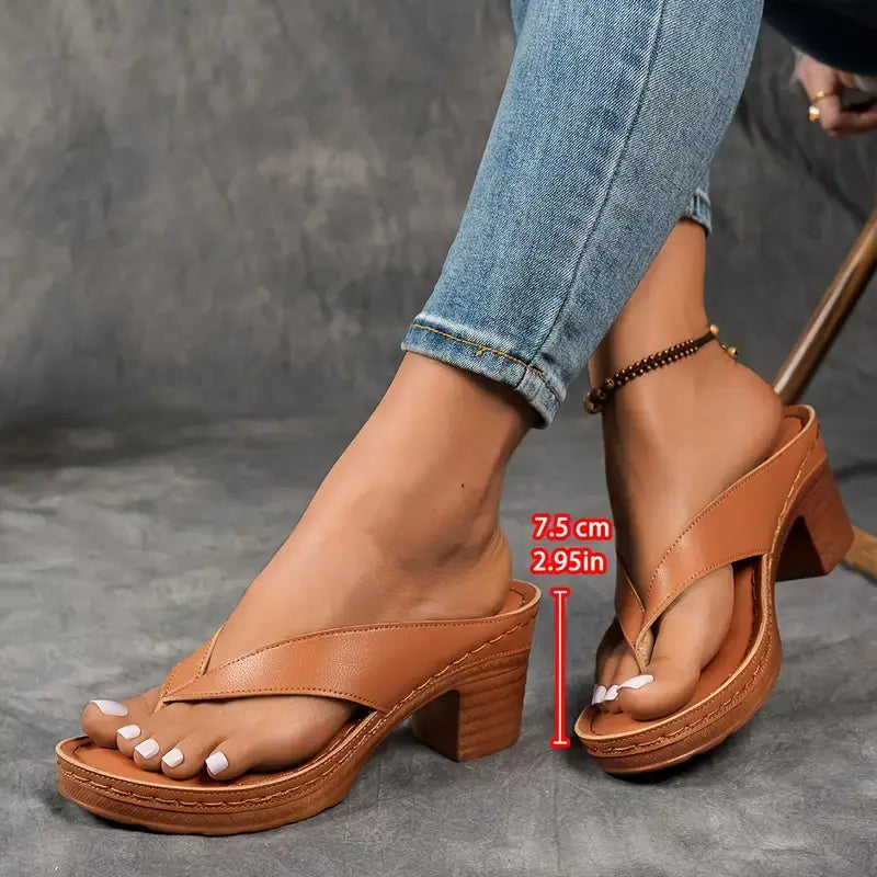 Dorothy | Dames Orthopedische Slip-On Sandalen Hakken