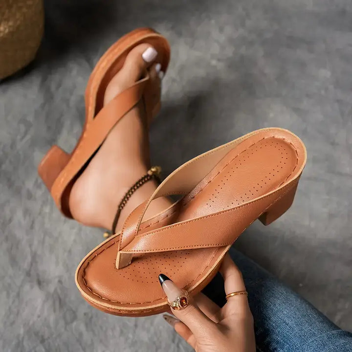 Dorothy | Dames Orthopedische Slip-On Sandalen Hakken