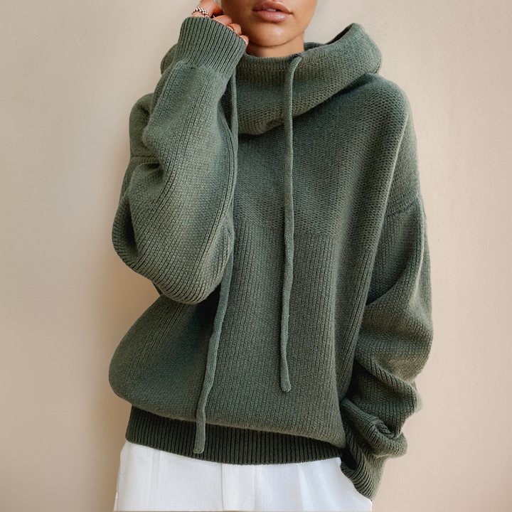 Jolie™ Weicher Strick-Hoodie