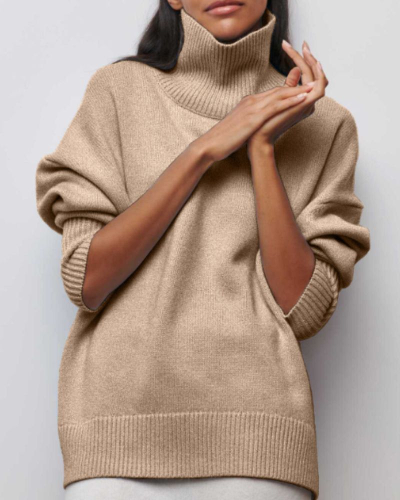 Mieke™ Eleganter Oversized Rollkragenpullover