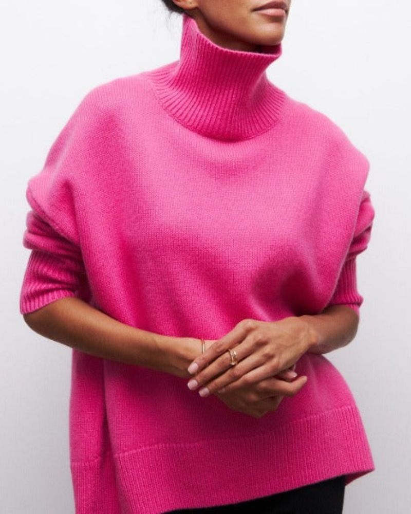 Mieke™ Eleganter Oversized Rollkragenpullover
