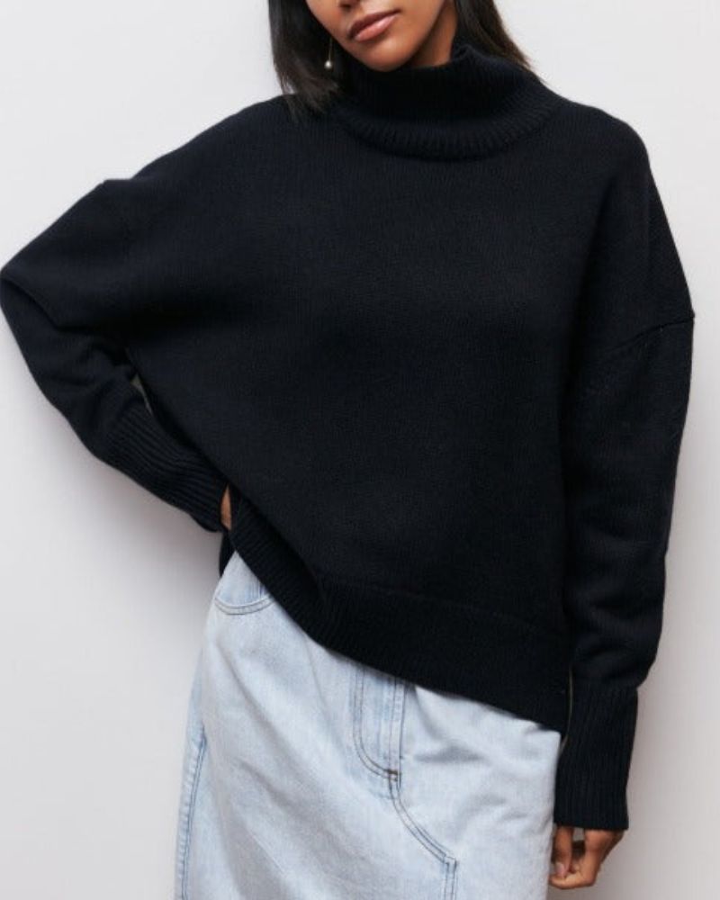 Mieke™ Eleganter Oversized Rollkragenpullover