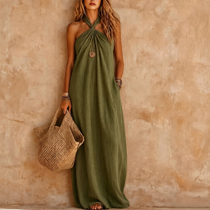 Franziska | Elegantes Halter-Maxikleid für stilvolle Auftritte
