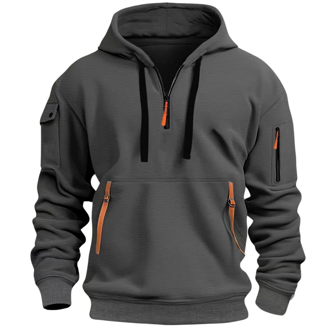 Donald | Heren Hoodie met Lange Mouwen en Utility Zakjes
