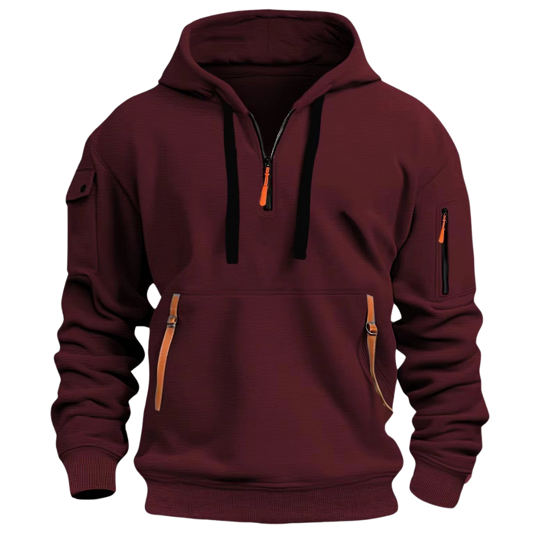 Donald | Heren Hoodie met Lange Mouwen en Utility Zakjes
