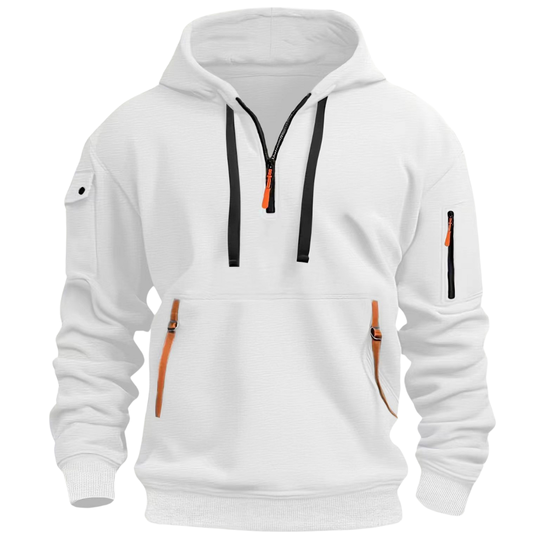 Donald | Heren Hoodie met Lange Mouwen en Utility Zakjes