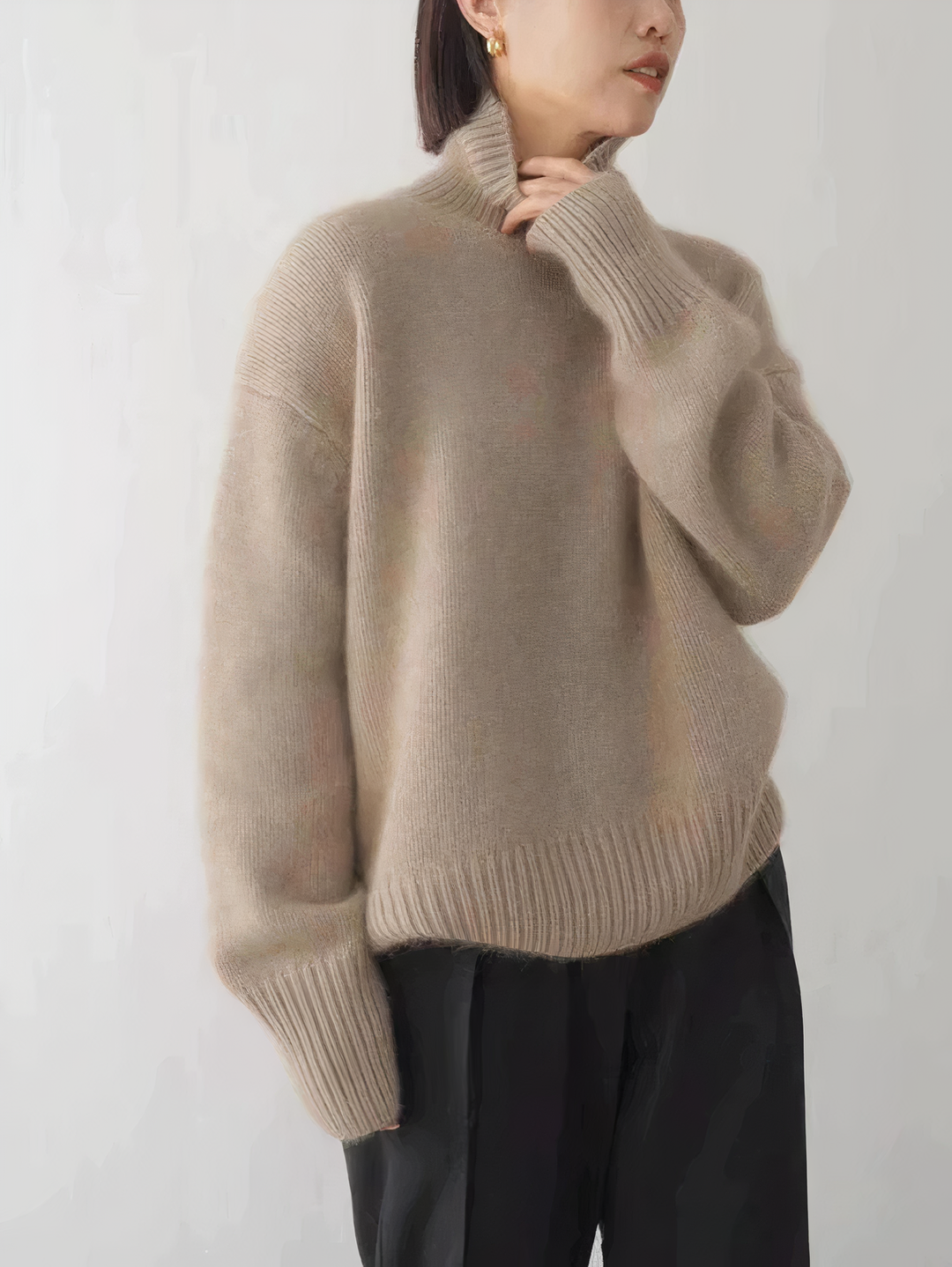 Babette™ Warmer Oversized Pullover mit Rollkragen