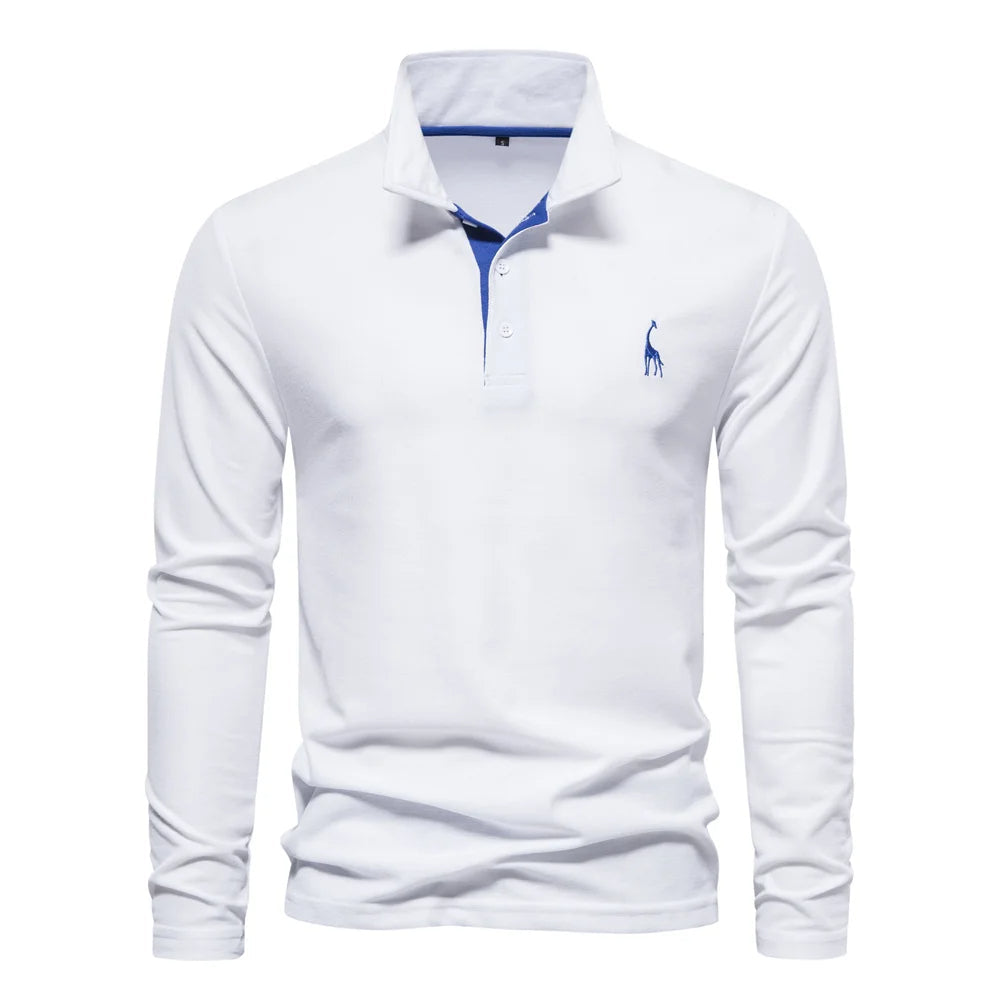 Aaron | Heren Klassiek Knoop Hals Polo Shirt