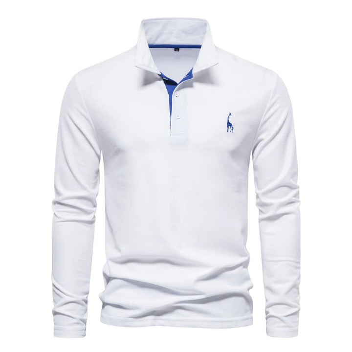 Aaron | Heren Klassiek Knoop Hals Polo Shirt