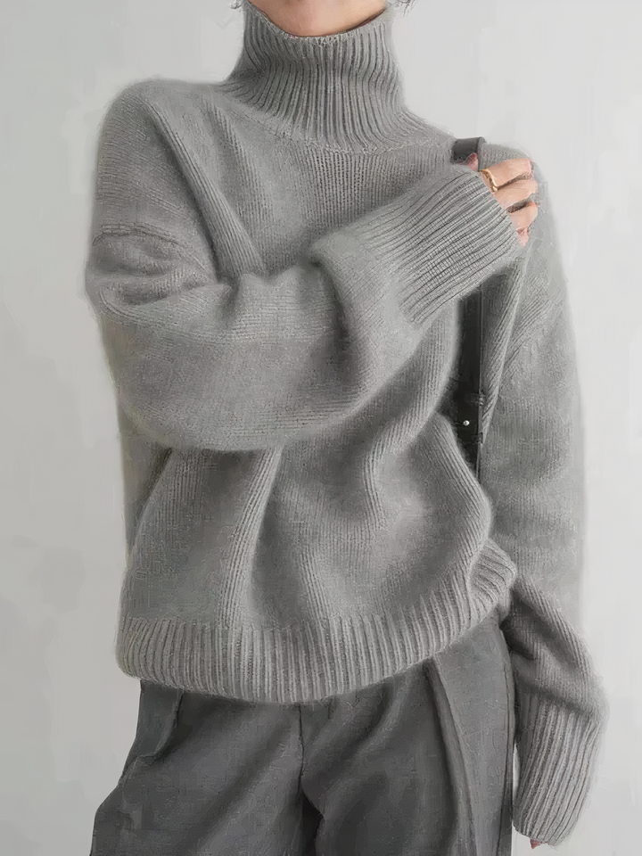 Babette™ Warmer Oversized Pullover mit Rollkragen