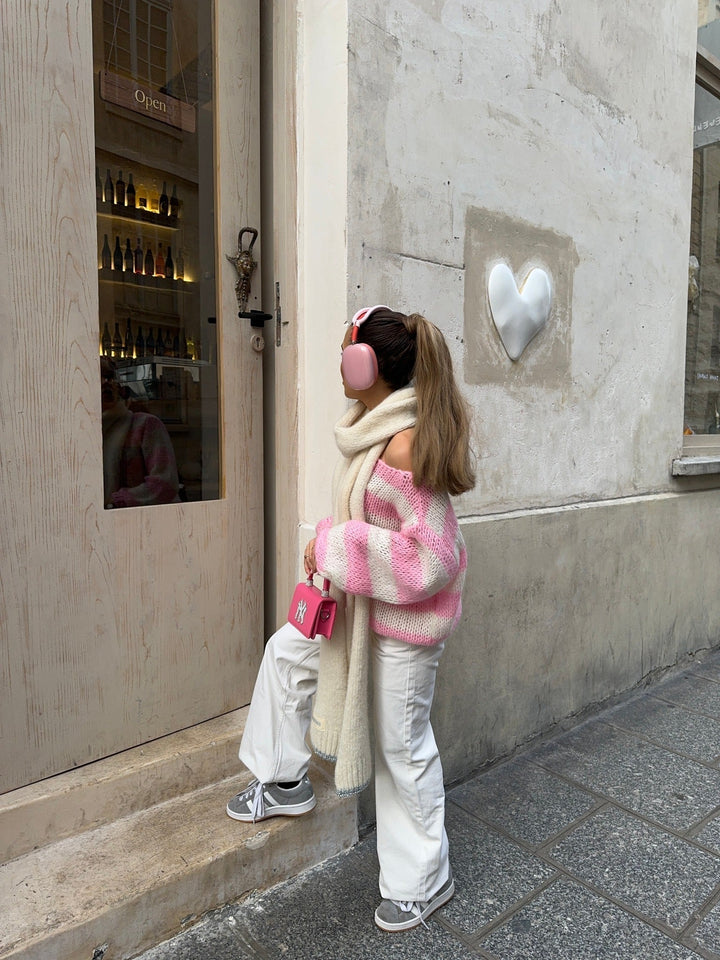 Livia | Gebreide sweater met strepen