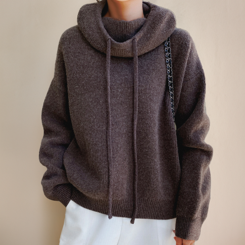Jolie™ Weicher Strick-Hoodie