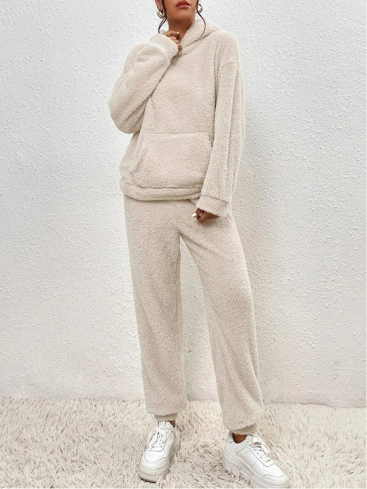 Evi™ Dames Teddy Fleece Loungewear Set