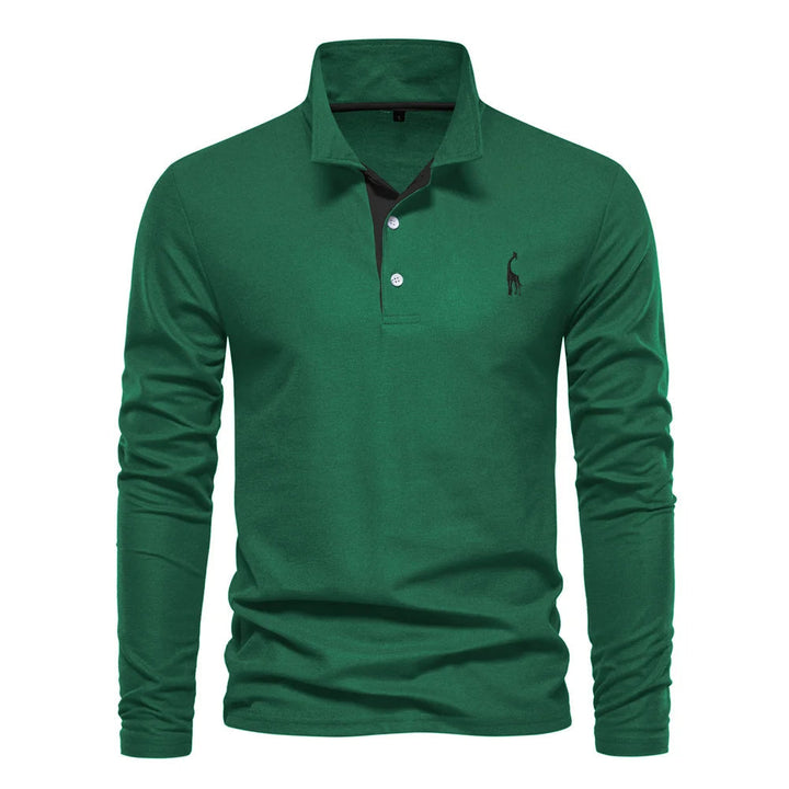Aaron | Heren Klassiek Knoop Hals Polo Shirt
