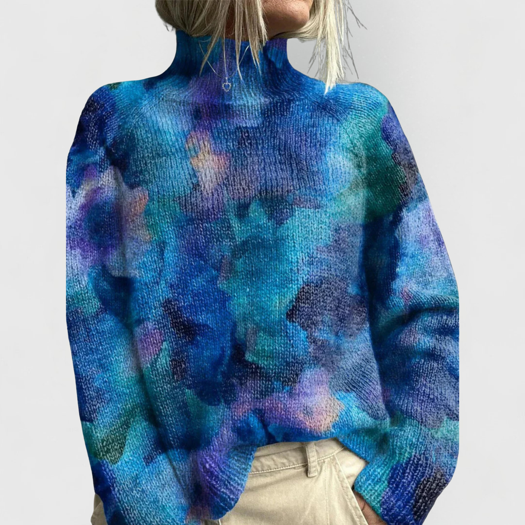 Elena | Damen Pullover mit Naturprint