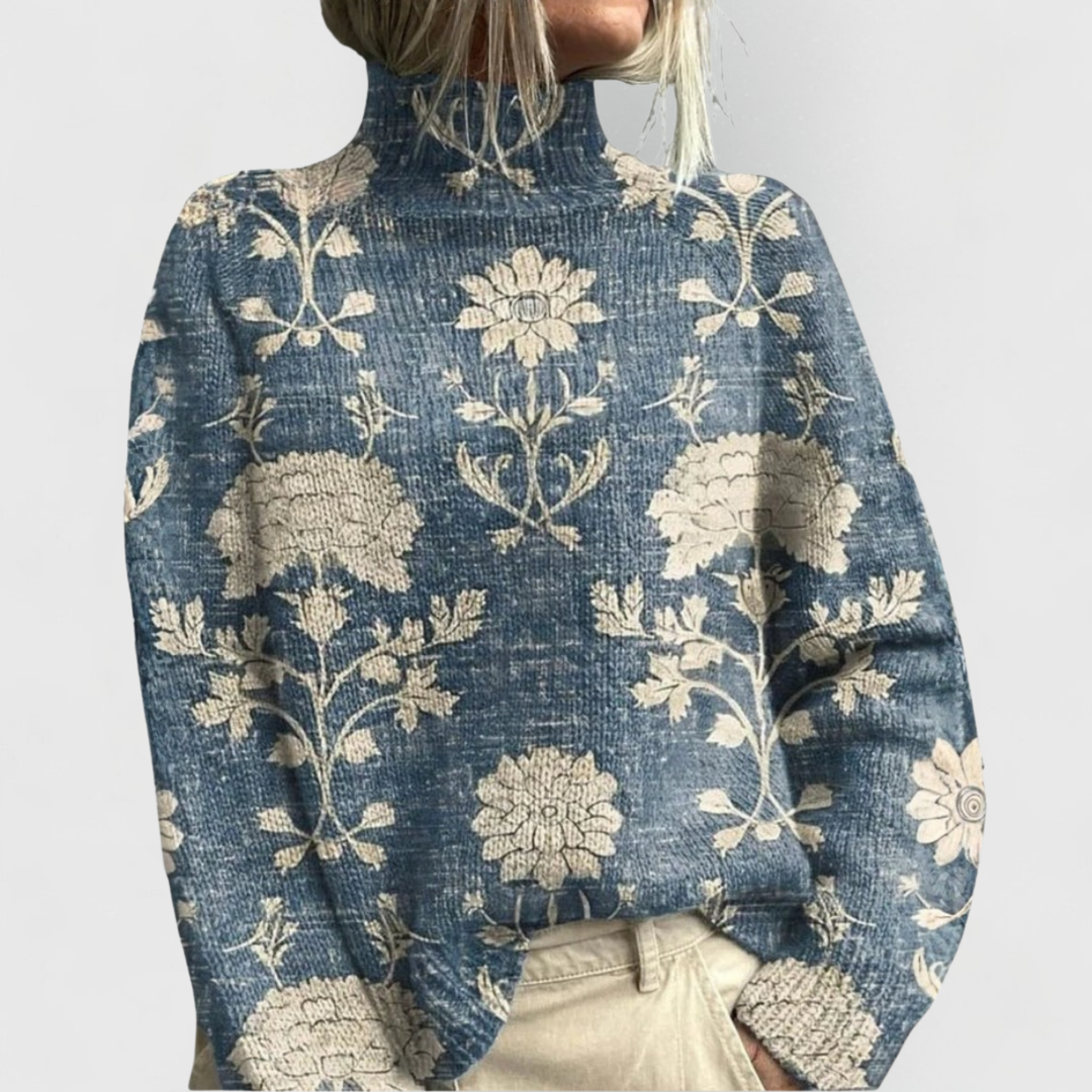 Elena | Damen Pullover mit Naturprint