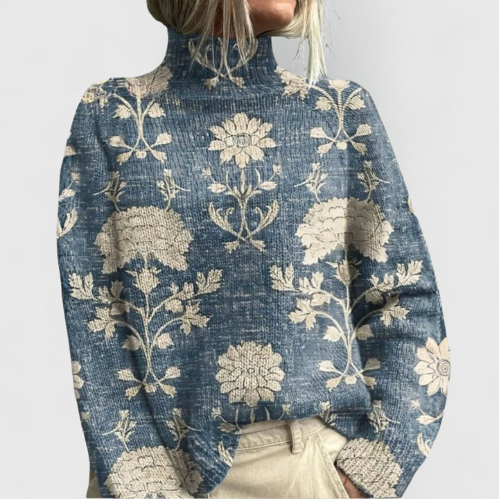 Elena | Damen Pullover mit Naturprint
