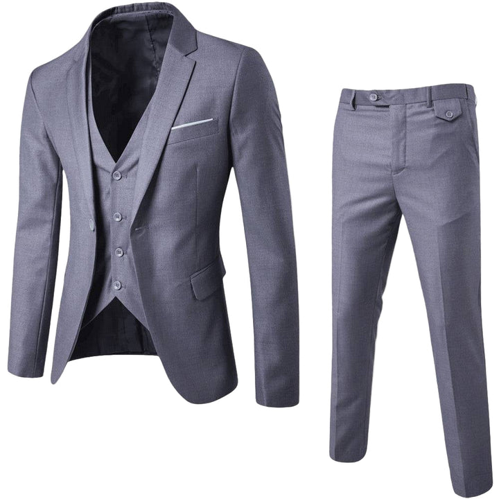 Franklin| Herren Dreiteiliger Slim-Fit-Hochzeitsanzug