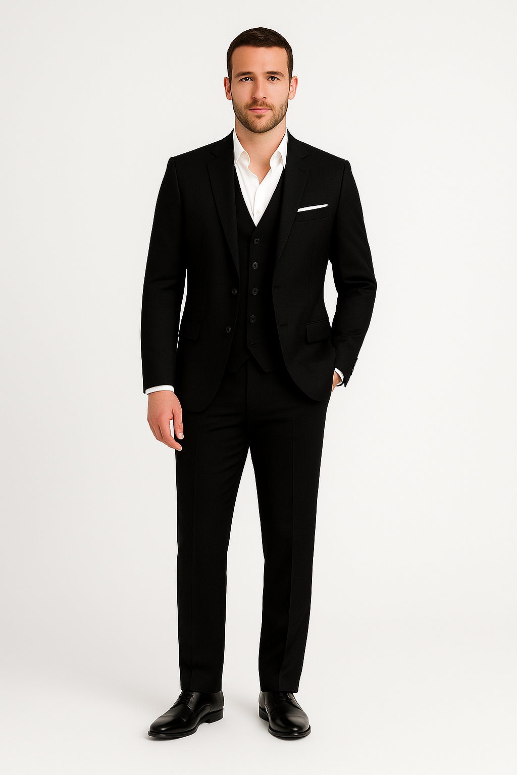 Franklin| Herren Dreiteiliger Slim-Fit-Hochzeitsanzug