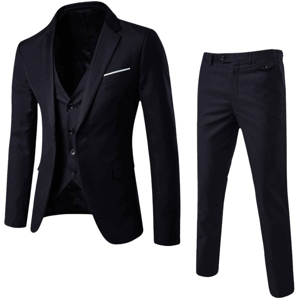 Franklin| Herren Dreiteiliger Slim-Fit-Hochzeitsanzug