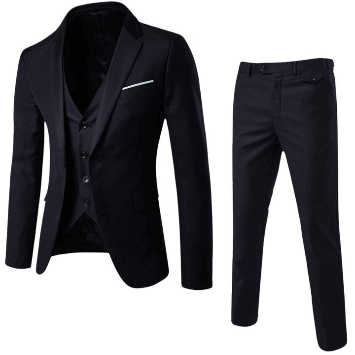 Franklin| Herren Dreiteiliger Slim-Fit-Hochzeitsanzug