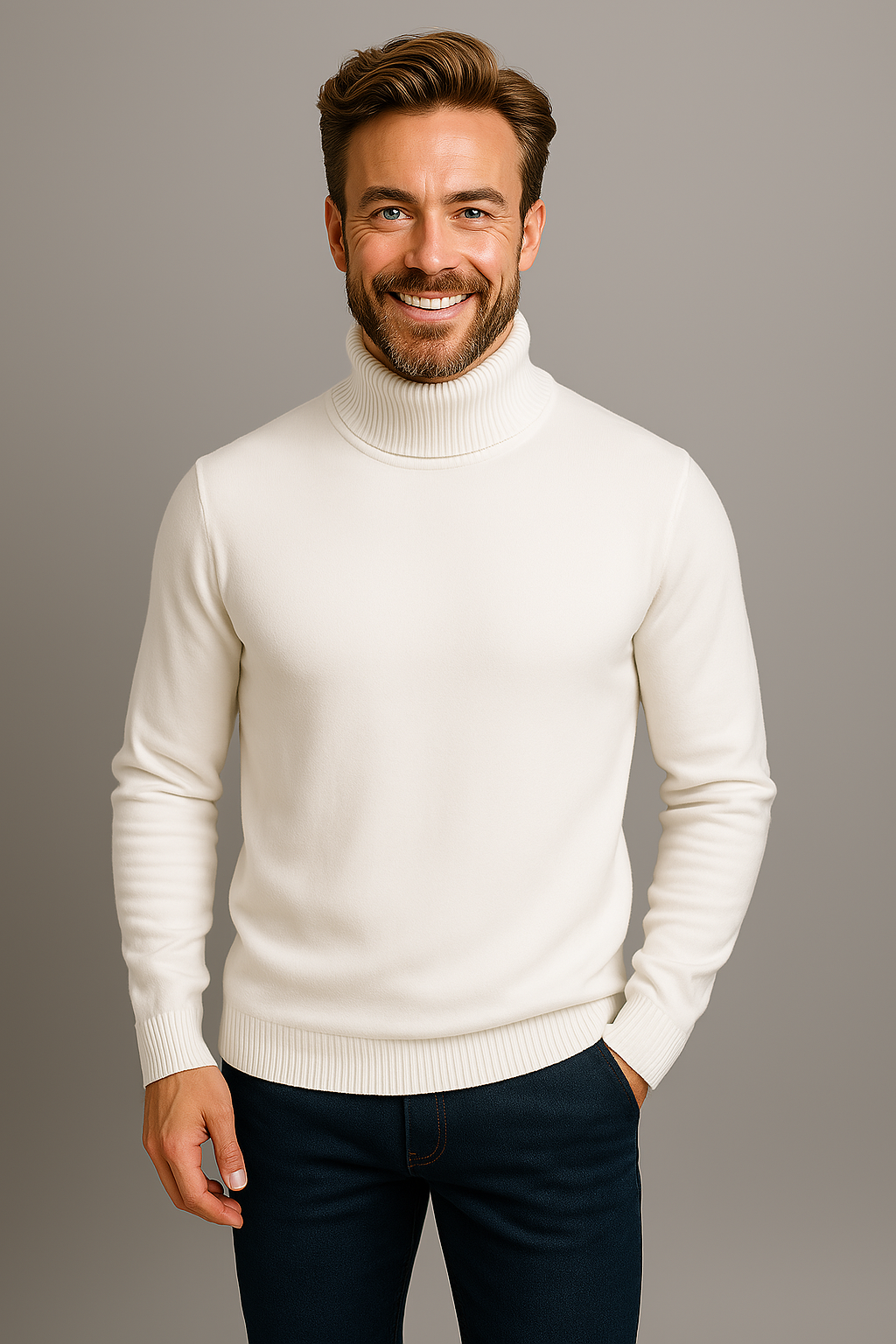 Blaine | Heren Lente Turtleneck Trui in Gedurfde Kleuren
