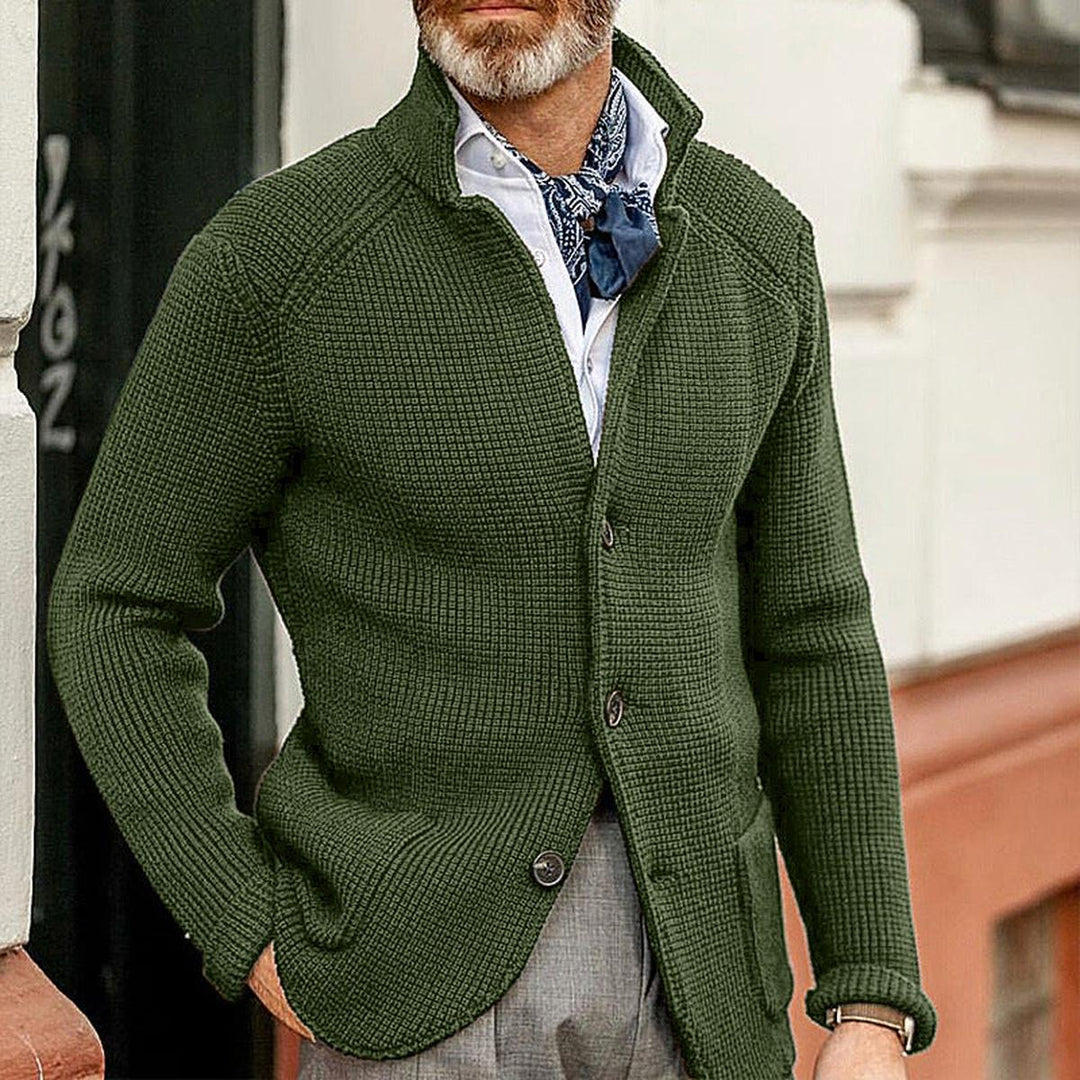 Gregory| Herren Freizeitcardigan mit Knöpfen und Struktur