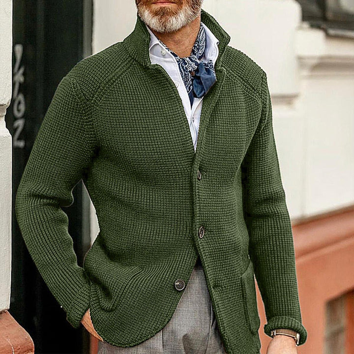 Gregory| Herren Freizeitcardigan mit Knöpfen und Struktur