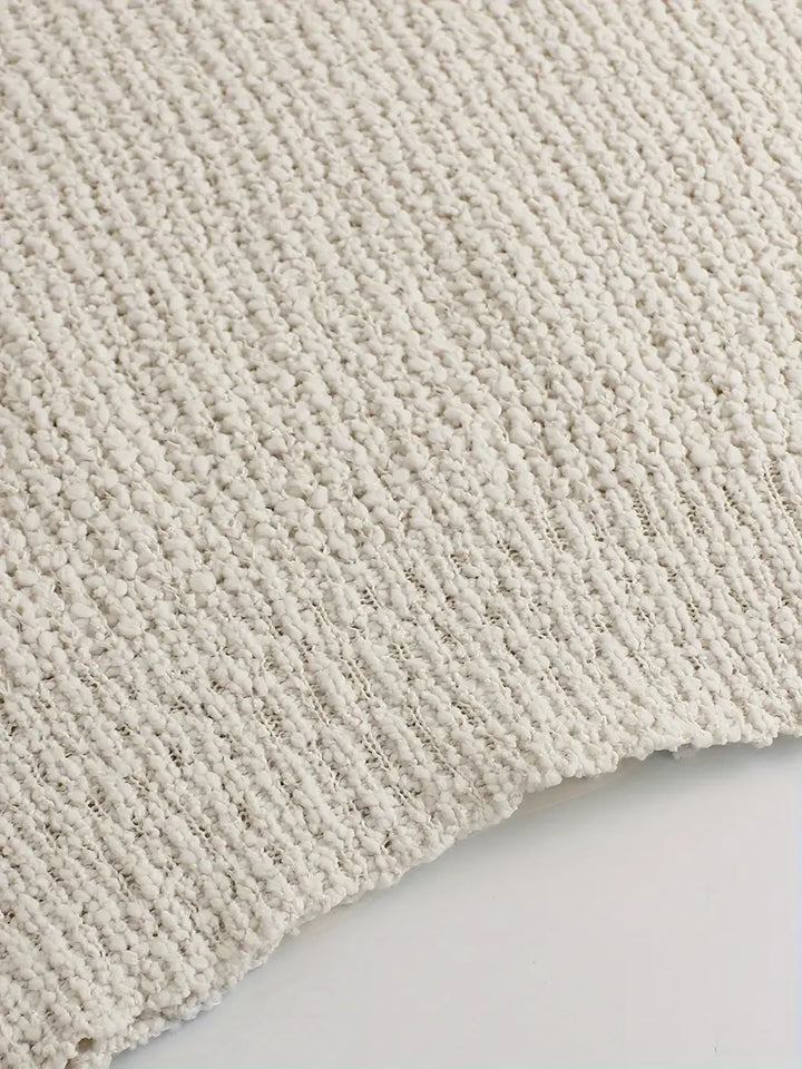 Fenna™ Off-Shoulder Grofgebreide Trui