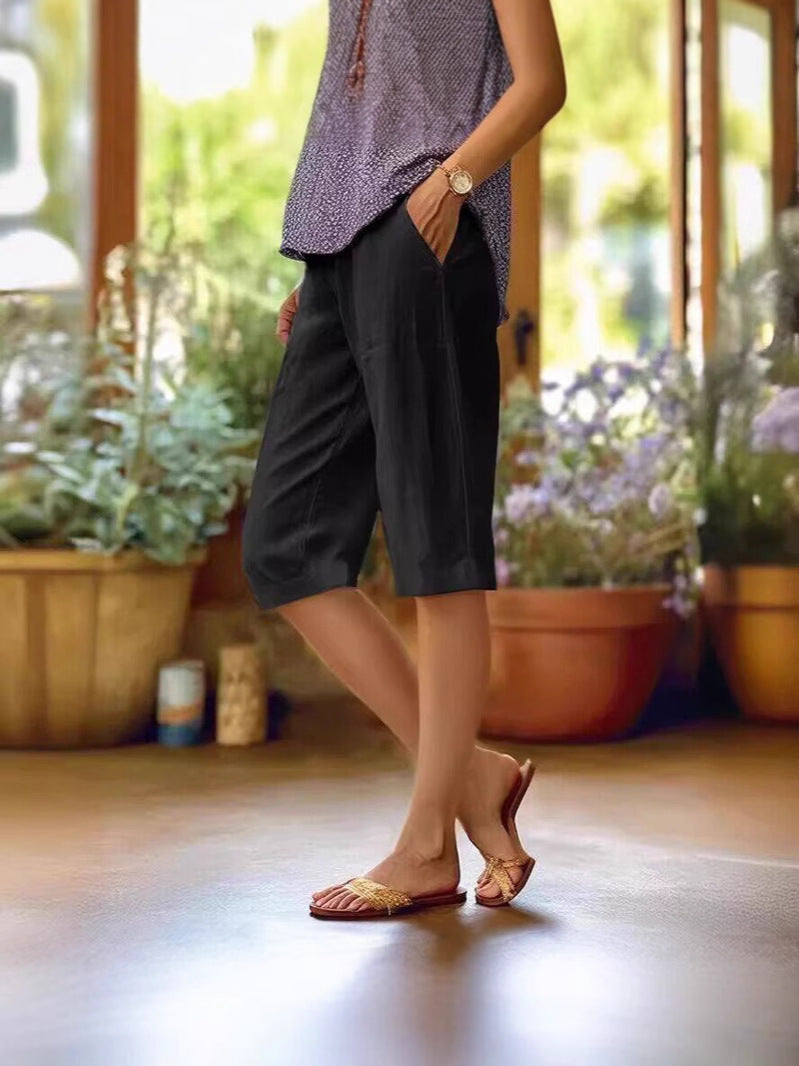 Naomi | Dames Relaxte Zak Knie Lengte Broek