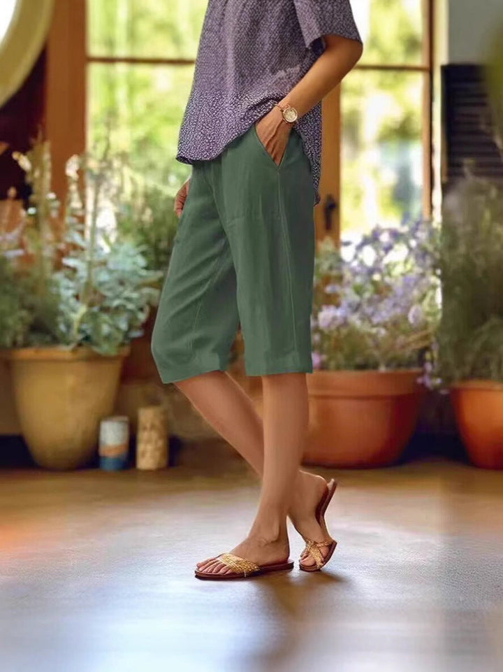 Naomi | Dames Relaxte Zak Knie Lengte Broek