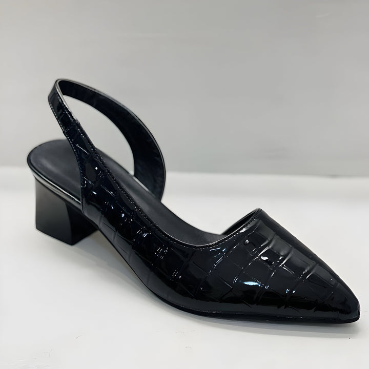 Willow | Dames Puntige Neus Slingback Lage Hak Pumps