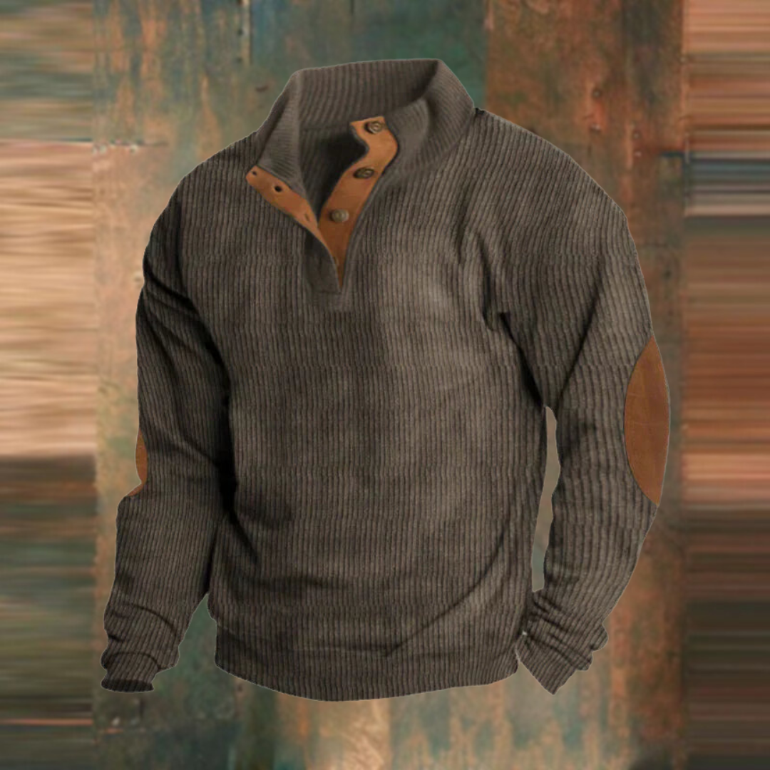Ronan | Heren Casual Trui met Kwart-Rits